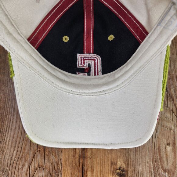 Cabela's Collegiate Varsity "C" Strapback Hat Cap Green Terry Cloth Distressed - Picture 8 of 11